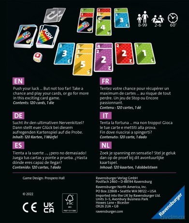 Ravensburger Party Board Game Push 26828