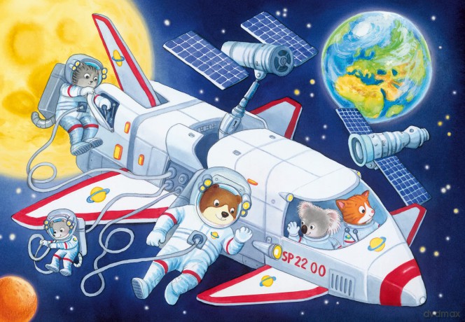 Ravensburger Puzzle Animals in Space 2x24pcs 05665