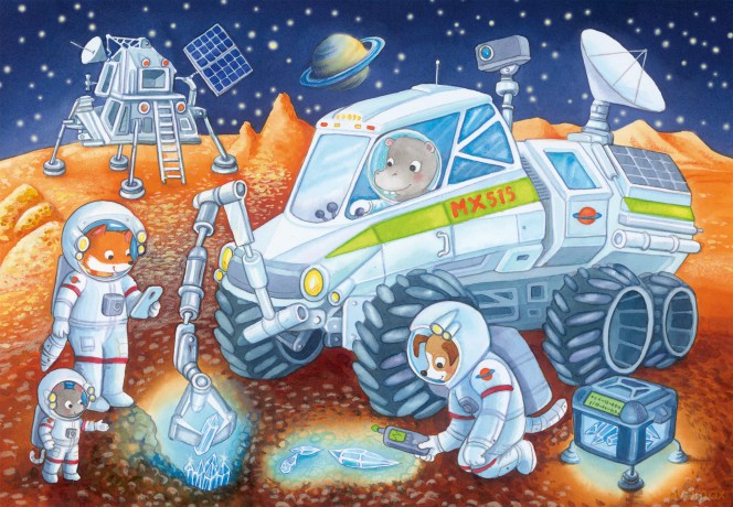 Ravensburger Puzzle Animals in Space 2x24pcs 05665