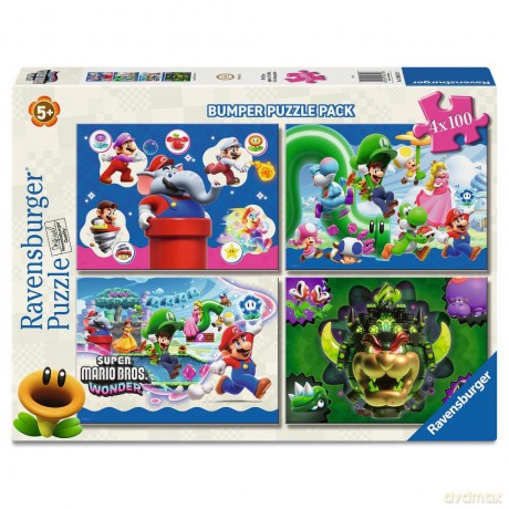 Ravensburger Puzzle Super Mario 4x100 pcs 12004321
