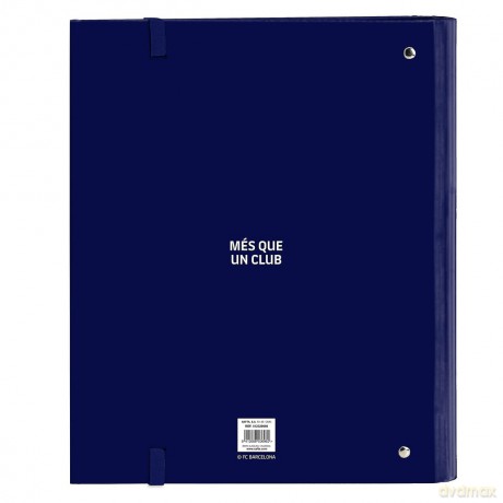 Safta A4 4 Rings Binder W 120 Sheets FCBarcelona 1 Equip 2324 512329666