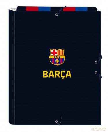 Safta Folio Cardboard Elastic Binder FCBarcelona 1St Kit 2223 512229068