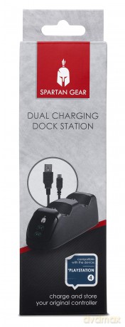 Spartan Gear Dual Charging Dock Station V2 compatible with playstation 4