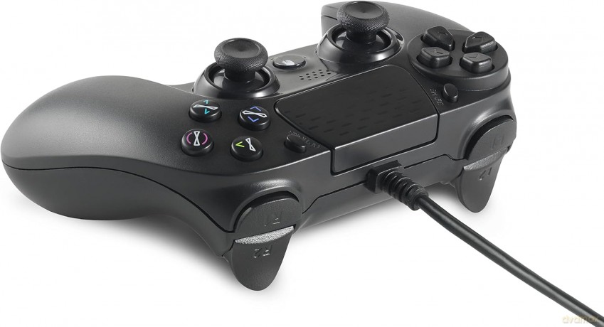 Spartan Gear Hoplite Wired Controller compatible with PC and playstation 4 colour Black