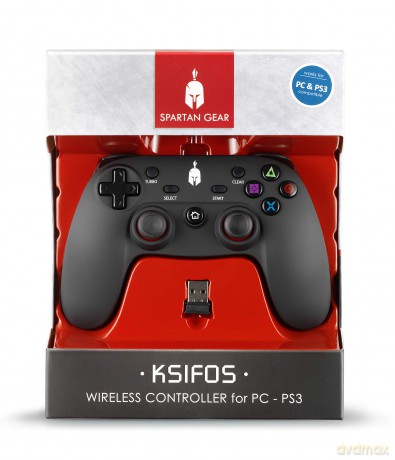 Spartan Gear Ksifos Wireless Controller Compatible with PC and Playstation 3
