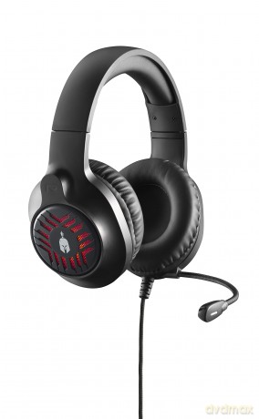 Spartan Gear Medusa Wired Headset compatible with PC playstation 4 playstation 5 xboxone xbox series xs switch color Black