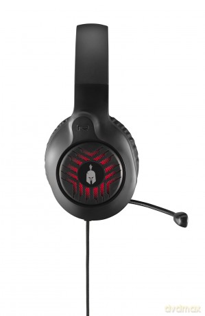 Spartan Gear Medusa Wired Headset compatible with PC playstation 4 playstation 5 xboxone xbox series xs switch color Black