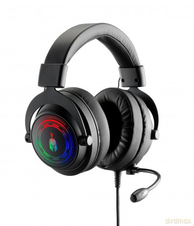 Spartan Gear Myrmidon 3 Wired Headset compatible with PC playstation 4 playstation 5 xboxone xbox series xs switch color Black