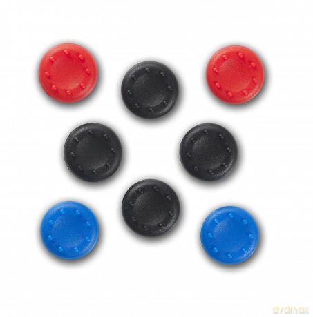 Spartan Gear Silicon Thumb Grips Universal 8pcs colour 4pcs Black 2pcs Red 2pcs Blue