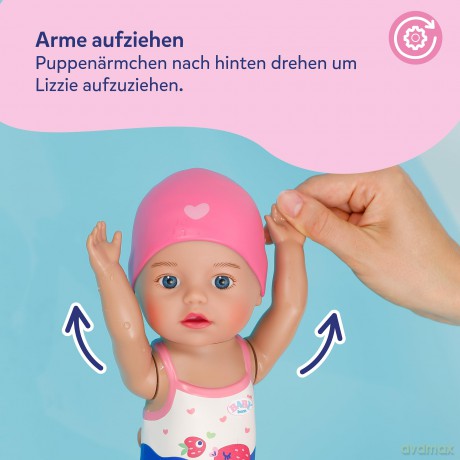 Zapf Creation Baby Born Lizzie Swimmer Doll 30cm 839454