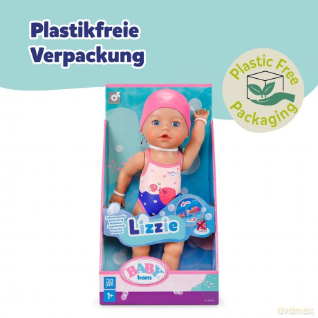 Zapf Creation Baby Born Lizzie Swimmer Doll 30cm 839454