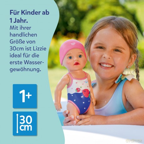 Zapf Creation Baby Born Lizzie Swimmer Doll 30cm 839454