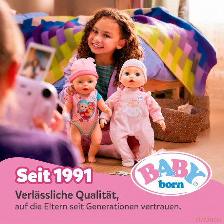 Zapf Creation Baby Born Rosy Interactive Doll With Sounds 30cm 840481