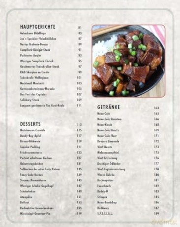 Fallout: The Official Cookbook for Vault Dwellers German Version