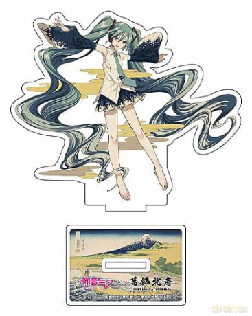 Hatsune Miku x Katsushika Hokusai iXima Die-Cut Acrylic Stand A Sketch of Tago Bay at Ejiri on the Tokaido 10 cm (5) [FIGURKA]