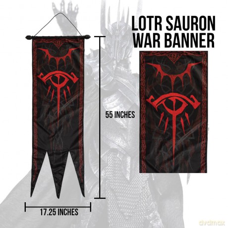 Lord of the Rings Replica 1/1 Sauron War Banner 140 cm [FIGURKA]