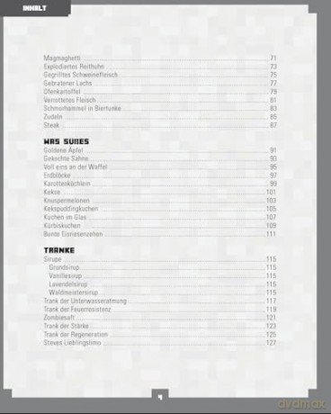 Minecraft Cookbook German Version