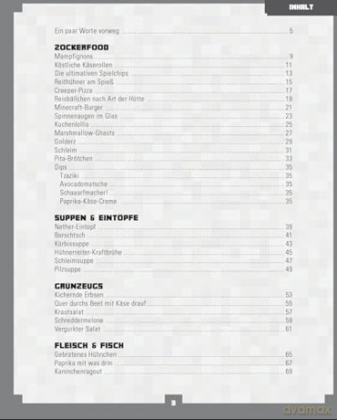 Minecraft Cookbook German Version