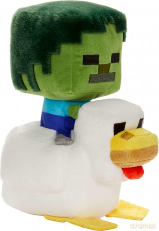 Minecraft Deluxe Pluszowa Figurka Chicken Jockey 20 cm
