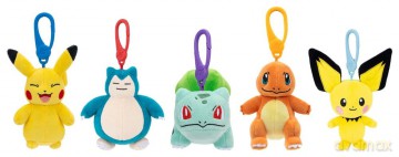 Pokemon Plush Figure Clip ons Version 14 10 cm Assortment (6)