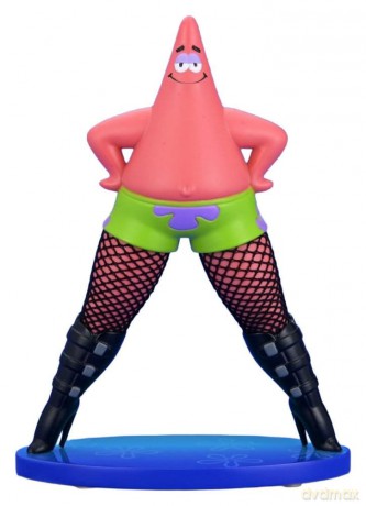 SpongeBob SquarePants Goofy Goober Rock Art Figure Patrick Star in Fishnets 15 cm [FIGURKA]