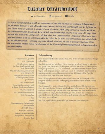 The Dark Eye: The Official Cookbook German Version