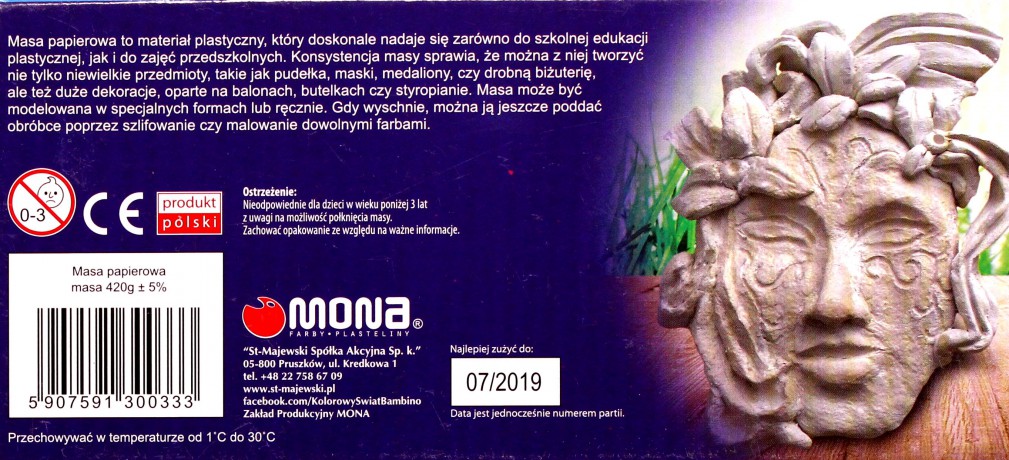 Masa papierowa 420g