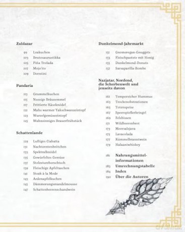 World of Warcraft: New Flavors of Azeroth - The Official Cookbook German Version