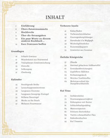 World of Warcraft: New Flavors of Azeroth - The Official Cookbook German Version