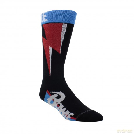 David Bowie: David Bowie Red Flash Crew Socks (One Size)