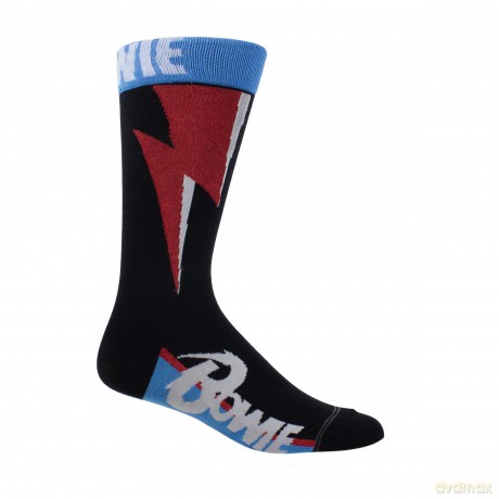 David Bowie: David Bowie Red Flash Crew Socks (One Size)