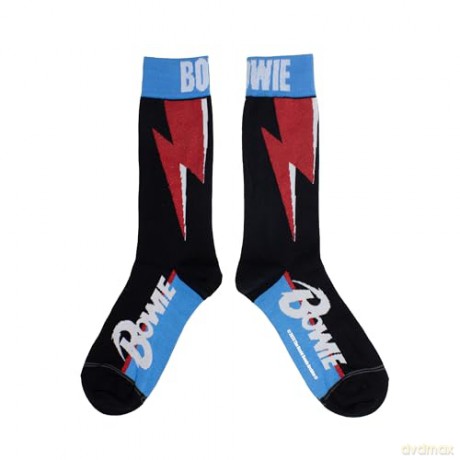 David Bowie: David Bowie Red Flash Crew Socks (One Size)