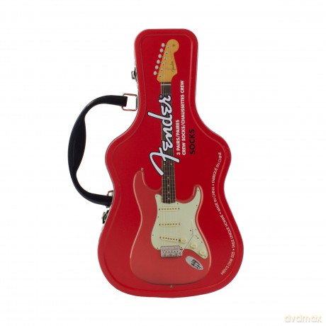 Fender: Fender Socks 3 Pack In Guitar Tin (One Size)