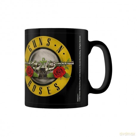 Guns N Roses: Guns N Roses Bullet Logo Black Pod Kubek