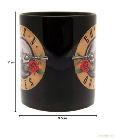 Guns N Roses: Guns N Roses Bullet Logo Black Pod Kubek