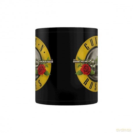 Guns N Roses: Guns N Roses Bullet Logo Black Pod Kubek