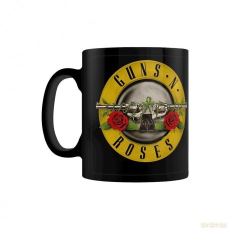 Guns N Roses: Guns N Roses Bullet Logo Black Pod Kubek