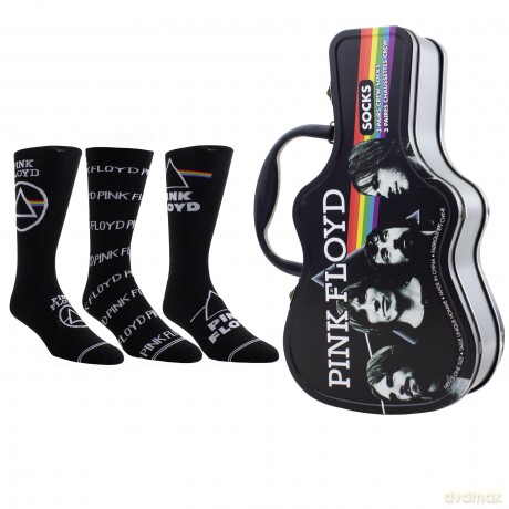 Pink Floyd: Pink Floyd Socks 3 Pack In Guitar Tin (One Size)