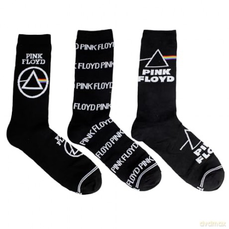 Pink Floyd: Pink Floyd Socks 3 Pack In Guitar Tin (One Size)
