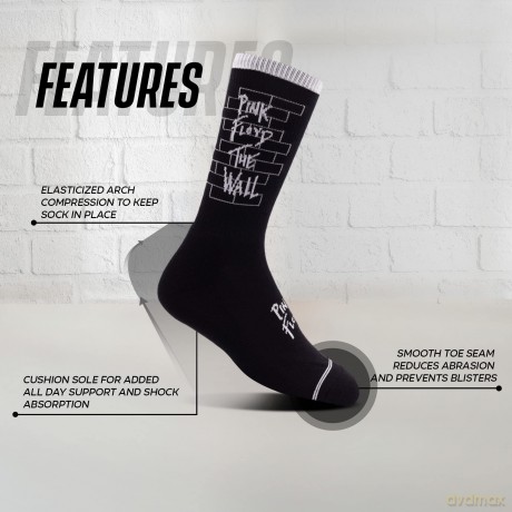 Pink Floyd: Pink Floyd The Wall Crew Socks (One Size)