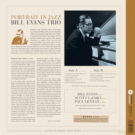 Bill Evans Trio: Portrait In Jazz (+2 Bonus Tracks) (Crystal) [Winyl]
