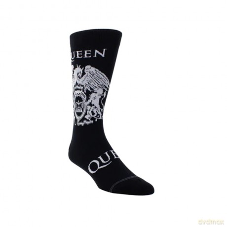 Queen: Queen White Crest Crew Socks (One Size)