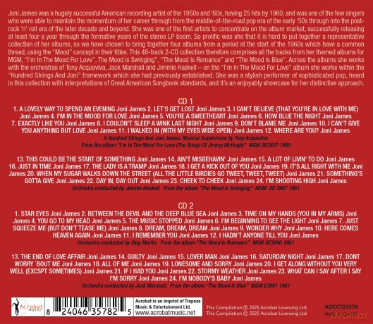 Joni James: The Mood Albums 1960-61 [CD]