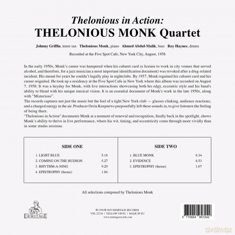 Thelonious Monk: Thelonious In Action (Yellow) [Winyl]