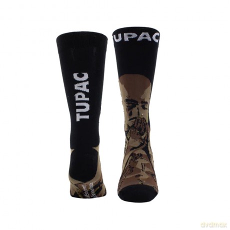 Tupac: Tupac Praying Hands Crew Socks (One Size)