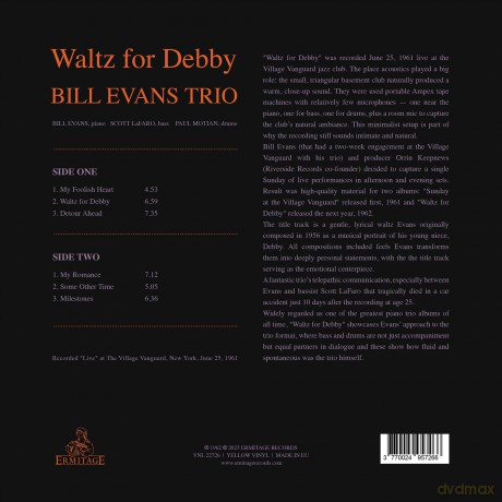 Bill Evans: Waltz For Debby (Yellow) [Winyl]