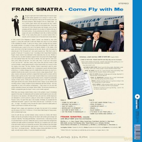 Frank Sinatra: Come Fly With Me (+1 Bonus Track) (Limited) (Crystal Clear) [Winyl]