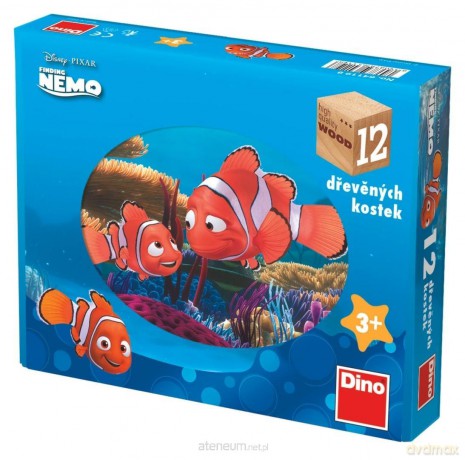Drewniane klocki obrazkowe Gdzie jest Nemo 12 el. [PUZZLE]