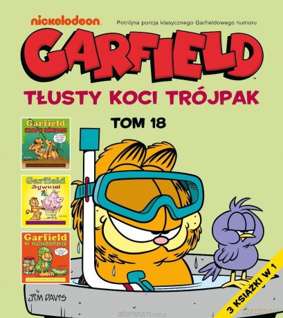 Garfield. Tłusty koci trójpak. (Tom 18) - Jim Davis, Jim Davis [KOMIKS]