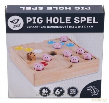 Gra Pig Hole - wersja bambus z świnkami [SPORT]